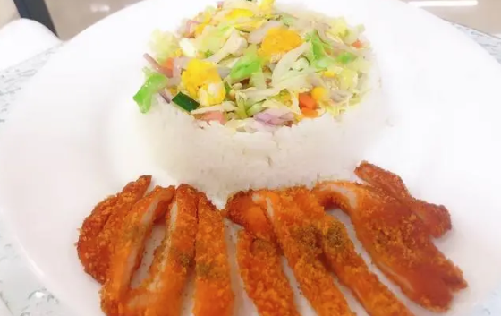 超市大鸡排炒饭
